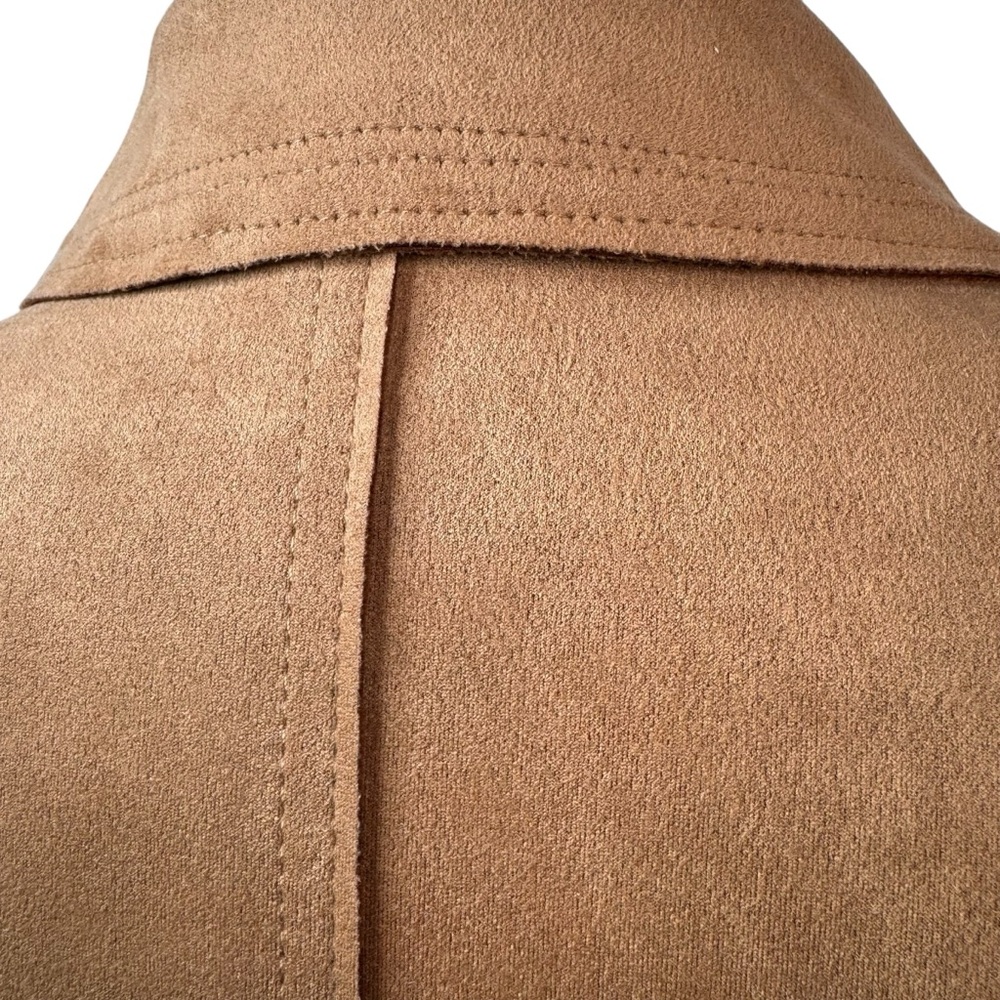 Philosophy Republic Clothing Camel Faux Suede Duster Coat NWOT L - Picture 11 of 12